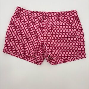Banana Republic Pink and White Patterned Shorts, Size 2